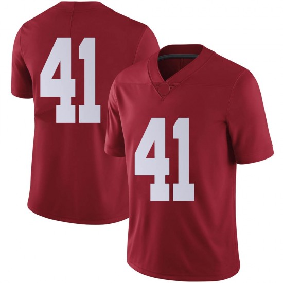 Alabama Crimson Tide Men's Chris Braswell #41 No Name Crimson NCAA Nike Authentic Stitched College Football Jersey GE16G12YG